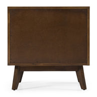 Mid-Century Dark Acacia Nightstand