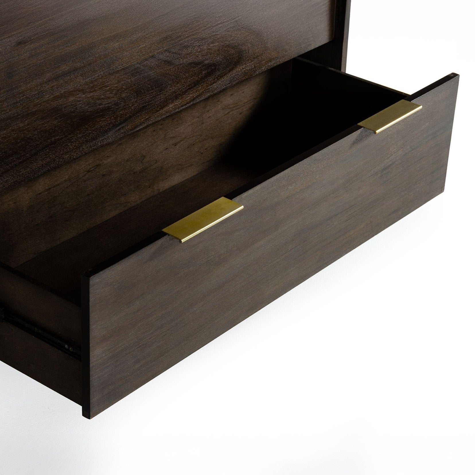 Mid-Century Dark Acacia Chest of Drawers