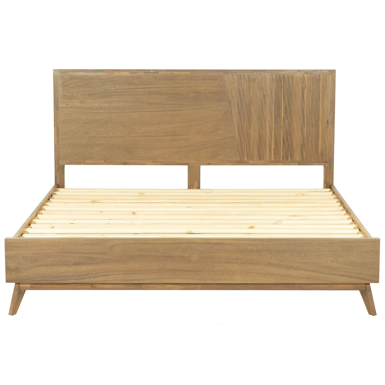 Contemporary Natural Mid-Century Bedframe