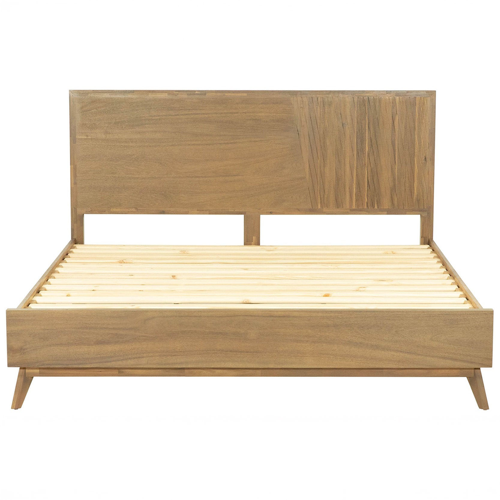 Contemporary Natural Mid-Century Bedframe
