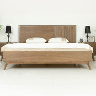 Contemporary Natural Mid-Century Bedframe