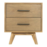 Contemporary Natural Mid-Century Nightstand