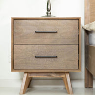 Contemporary Natural Mid-Century Nightstand