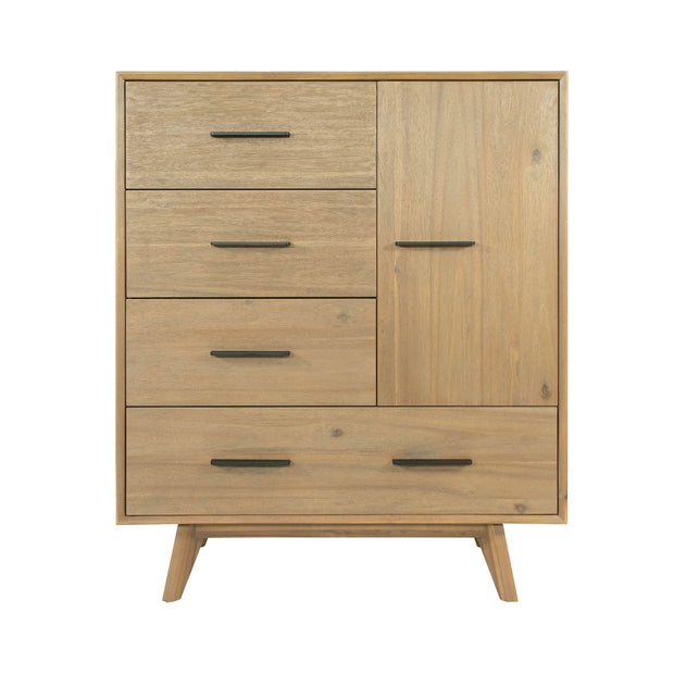 Contemporary Natural Mid-Century Chest of Drawers