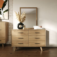Contemporary Natural Mid-Century Dresser