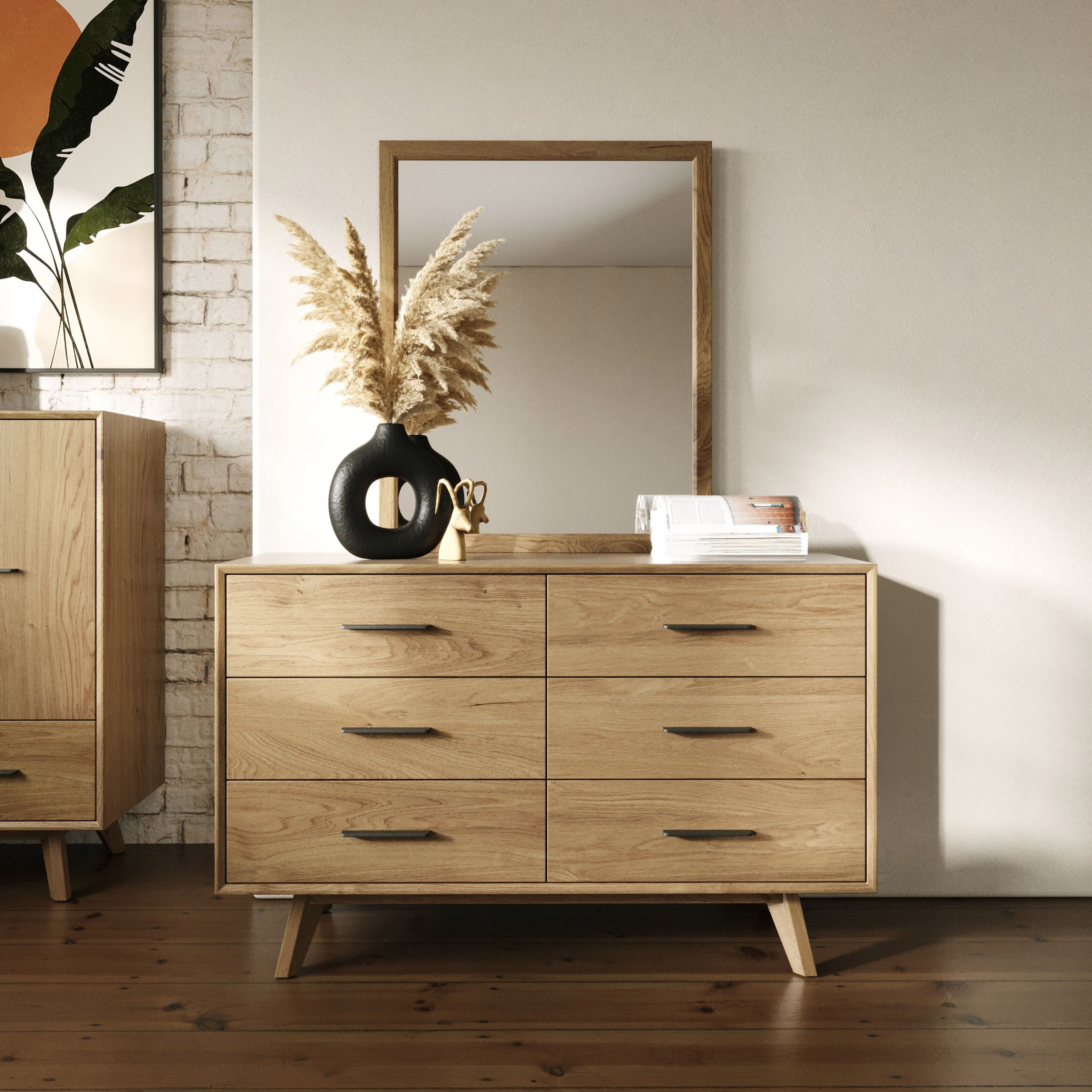 Contemporary Natural Mid-Century Dresser