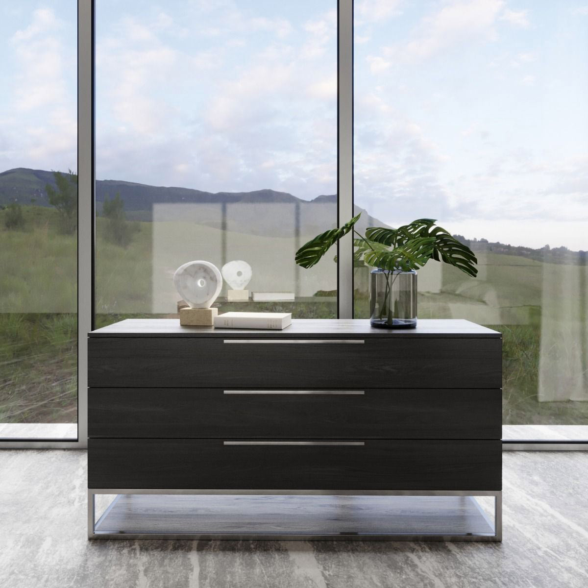 Contemporary-Style Stainless Steel Dresser
