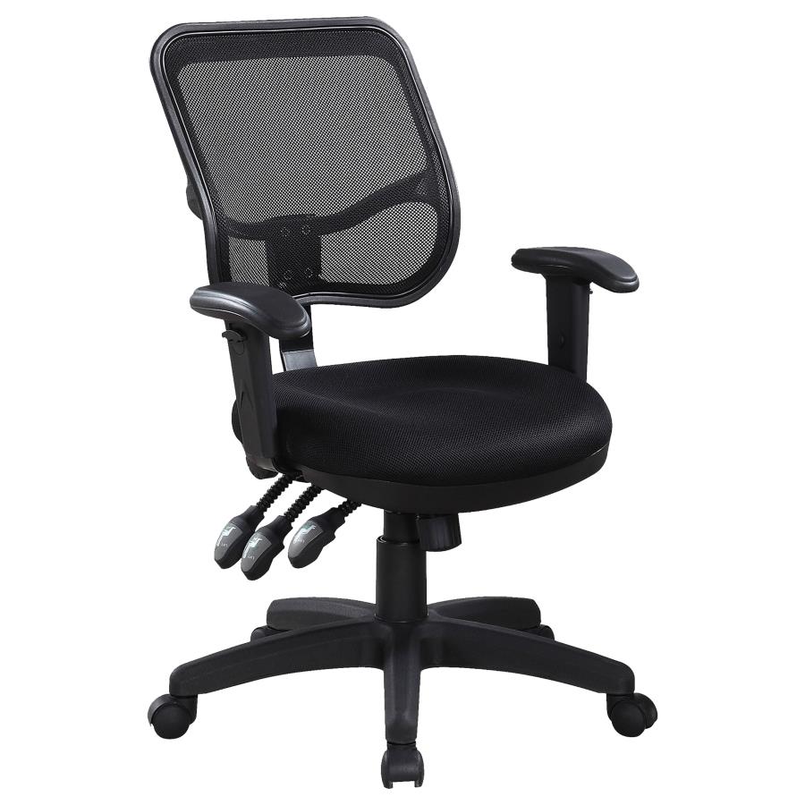 Black Mesh Adjustable Office Chair