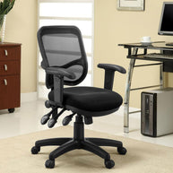 Black Mesh Adjustable Office Chair