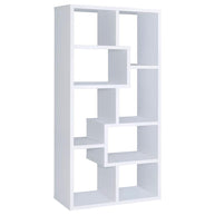8-Shelf Geometric Bookcase