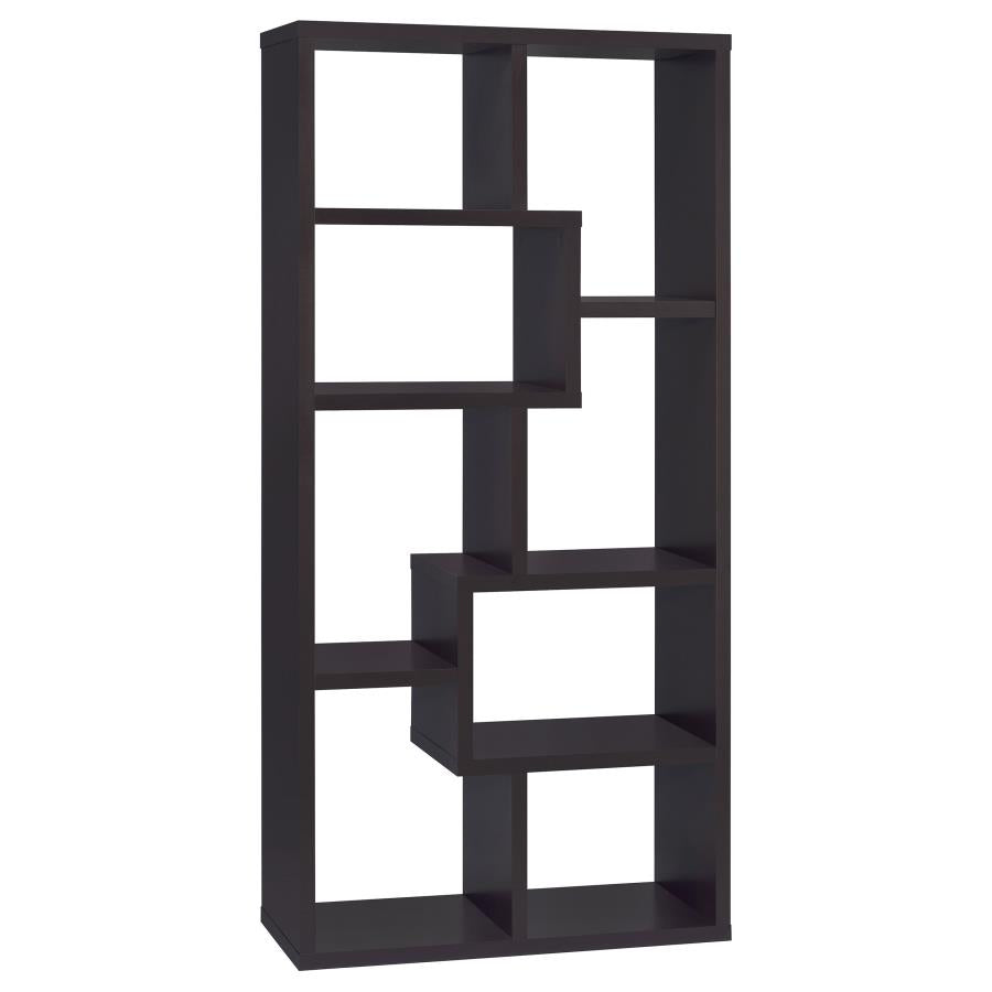 8-Shelf Geometric Bookcase