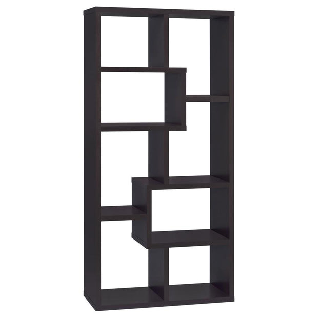 8-Shelf Geometric Bookcase