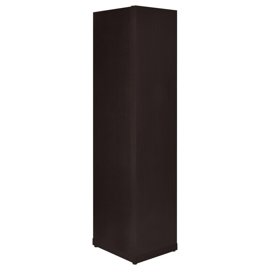 Modern Corner Cappuccino Bookcase