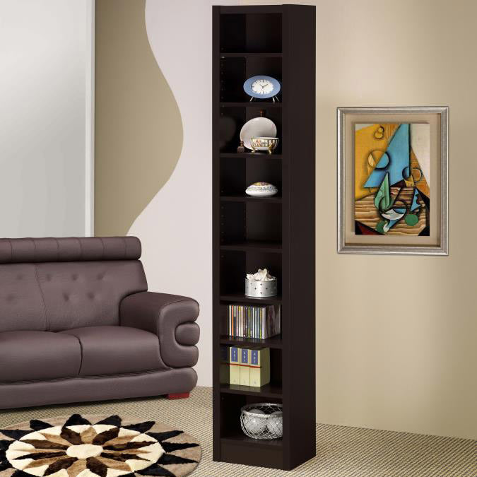 Vertical Cappuccino Bookcase