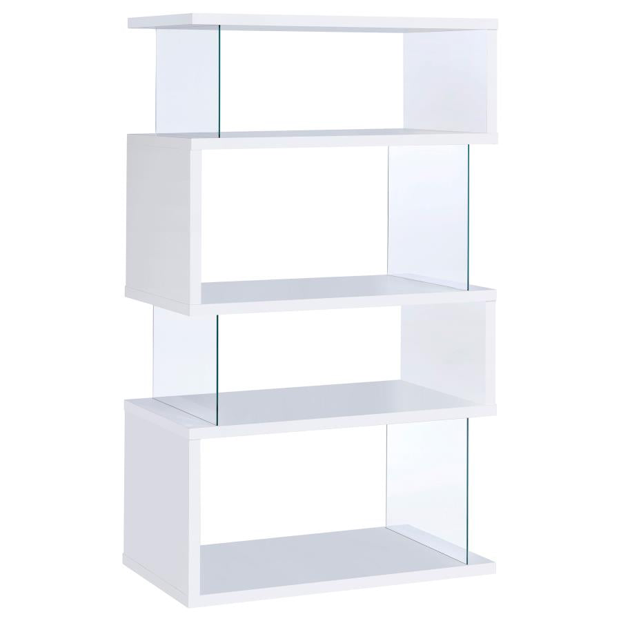 Glossy Zig-Zag Bookcase