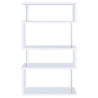 Glossy Zig-Zag Bookcase