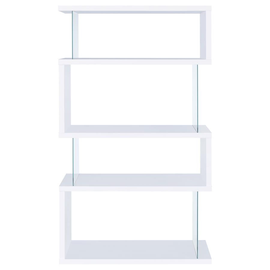 Glossy Zig-Zag Bookcase