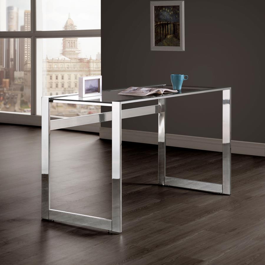 Contemporary Chrome Writing Desk