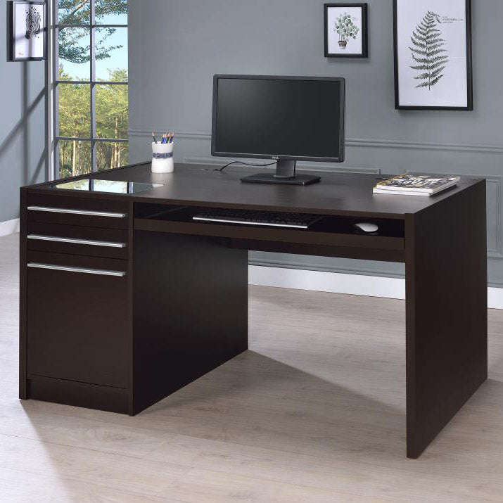 Modern Cappuccino Connect-It Desk