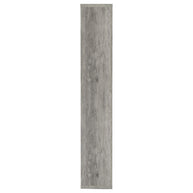 Geometric Gray Driftwood Bookcase