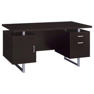 Modern Metal & Wood Storage Office Desk