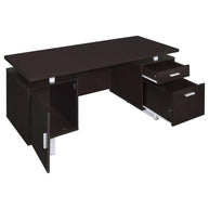 Modern Metal & Wood Storage Office Desk