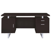 Modern Metal & Wood Storage Office Desk