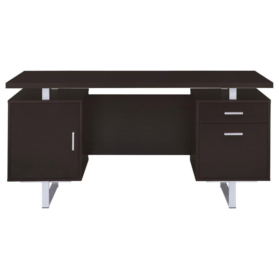 Modern Metal & Wood Storage Office Desk