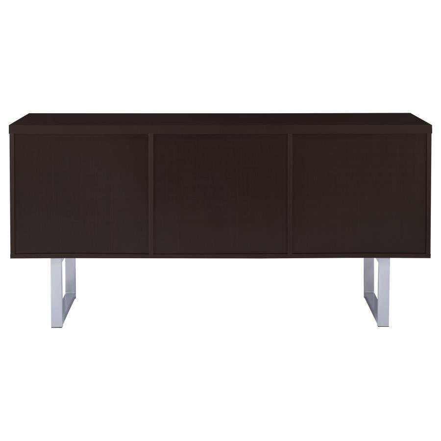 Modern Cappuccino Credenza Desk