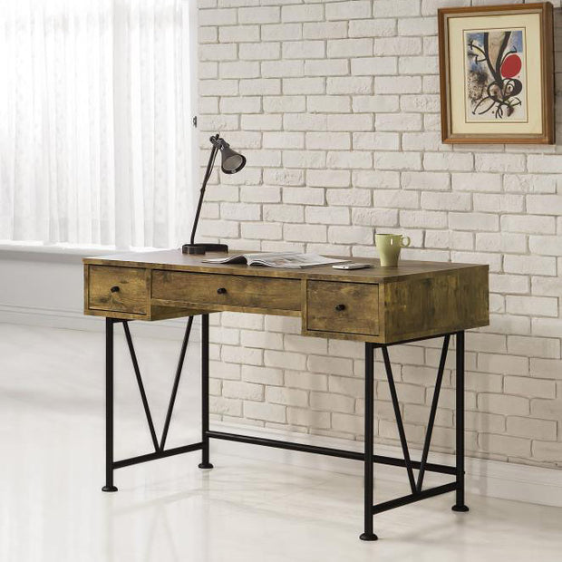 Rustic Wood Writing Desk