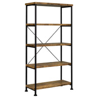 Antique Nutmeg & Black Finish Bookcase