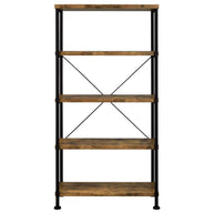 Antique Nutmeg & Black Finish Bookcase