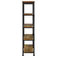 Antique Nutmeg & Black Finish Bookcase