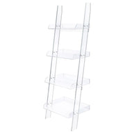 Clear Acrylic Ladder Bookshelf