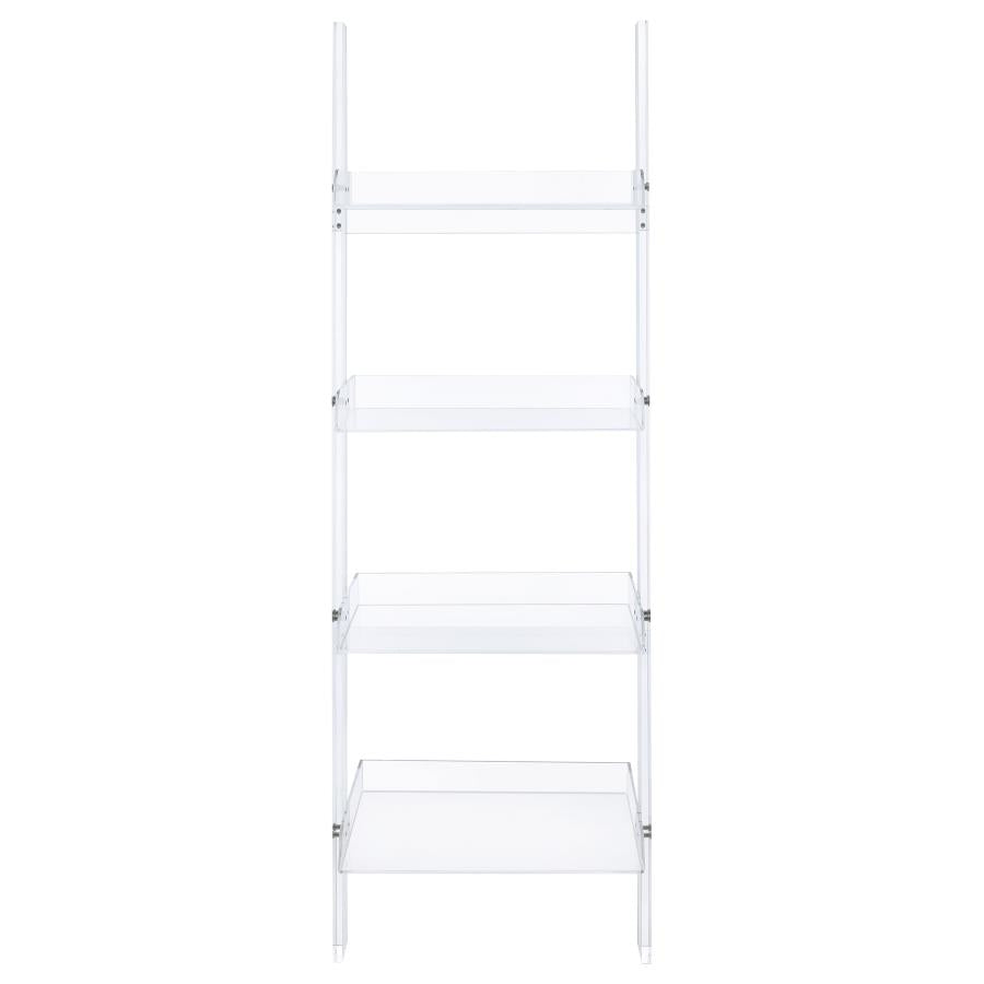 Clear Acrylic Ladder Bookshelf
