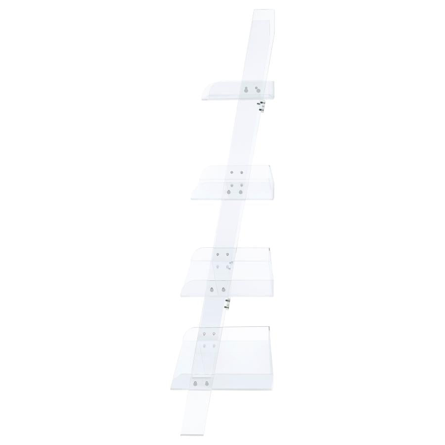 Clear Acrylic Ladder Bookshelf