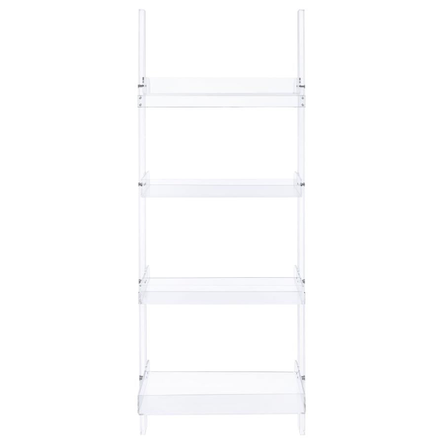 Clear Acrylic Ladder Bookshelf