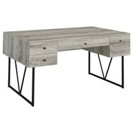 Industrial Style 4-Drawer Writing Desk