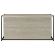 Contemporary White Washed Gray Desk