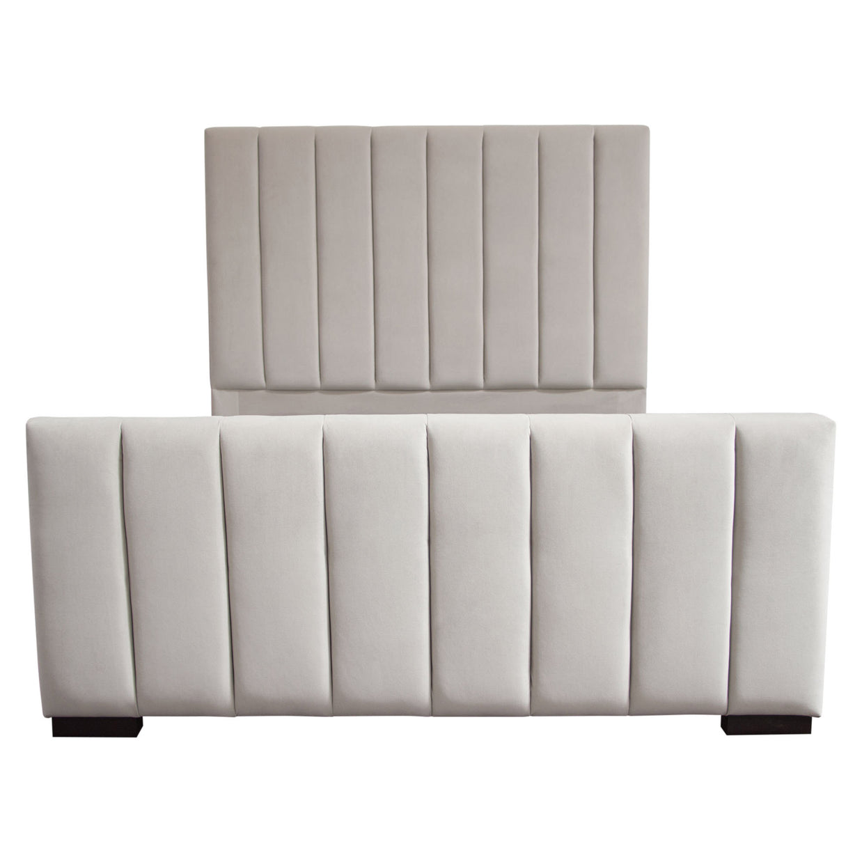 Art Deco Inspired Channel Tufted Bed
