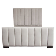 Art Deco Inspired Channel Tufted Bed