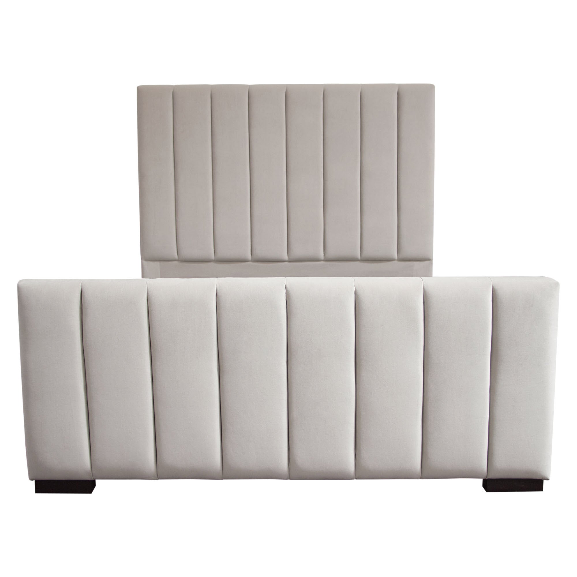 Art Deco Inspired Channel Tufted Bed