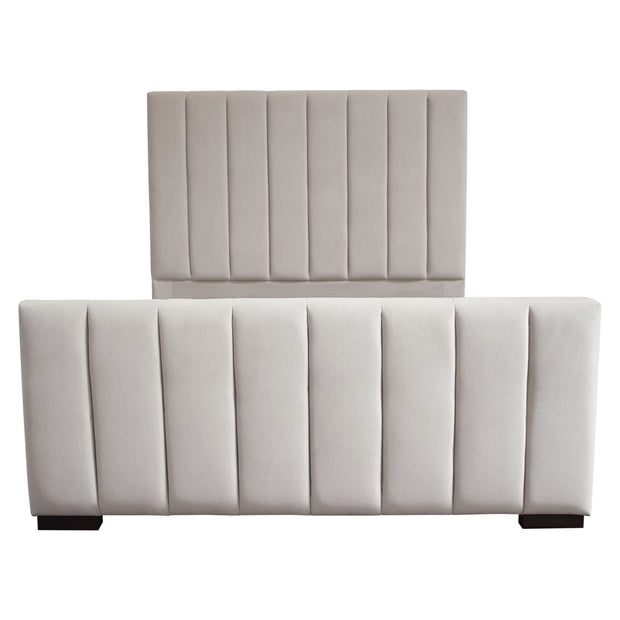 Art Deco Inspired Channel Tufted Bed