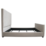 Art Deco Inspired Channel Tufted Bed