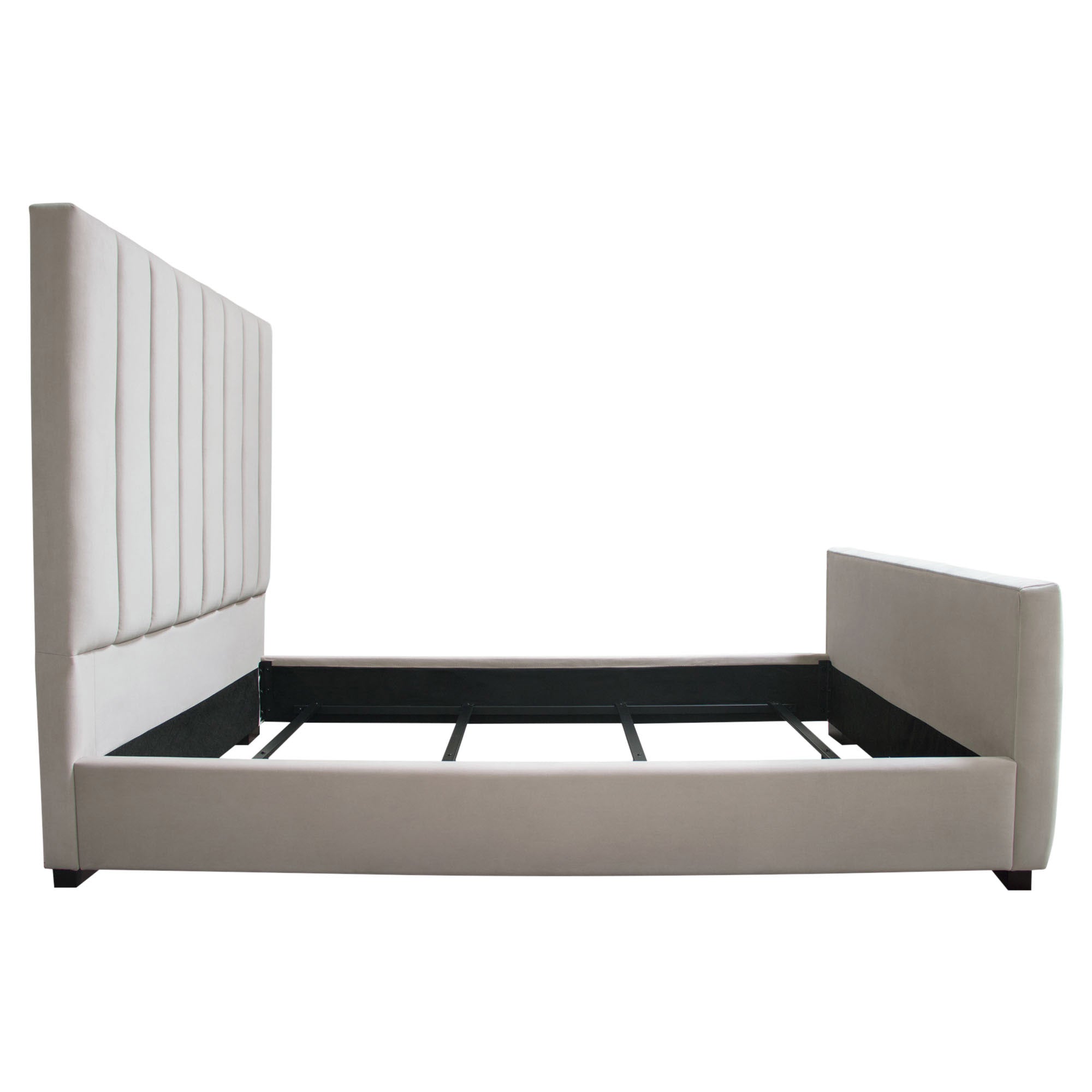 Art Deco Inspired Channel Tufted Bed