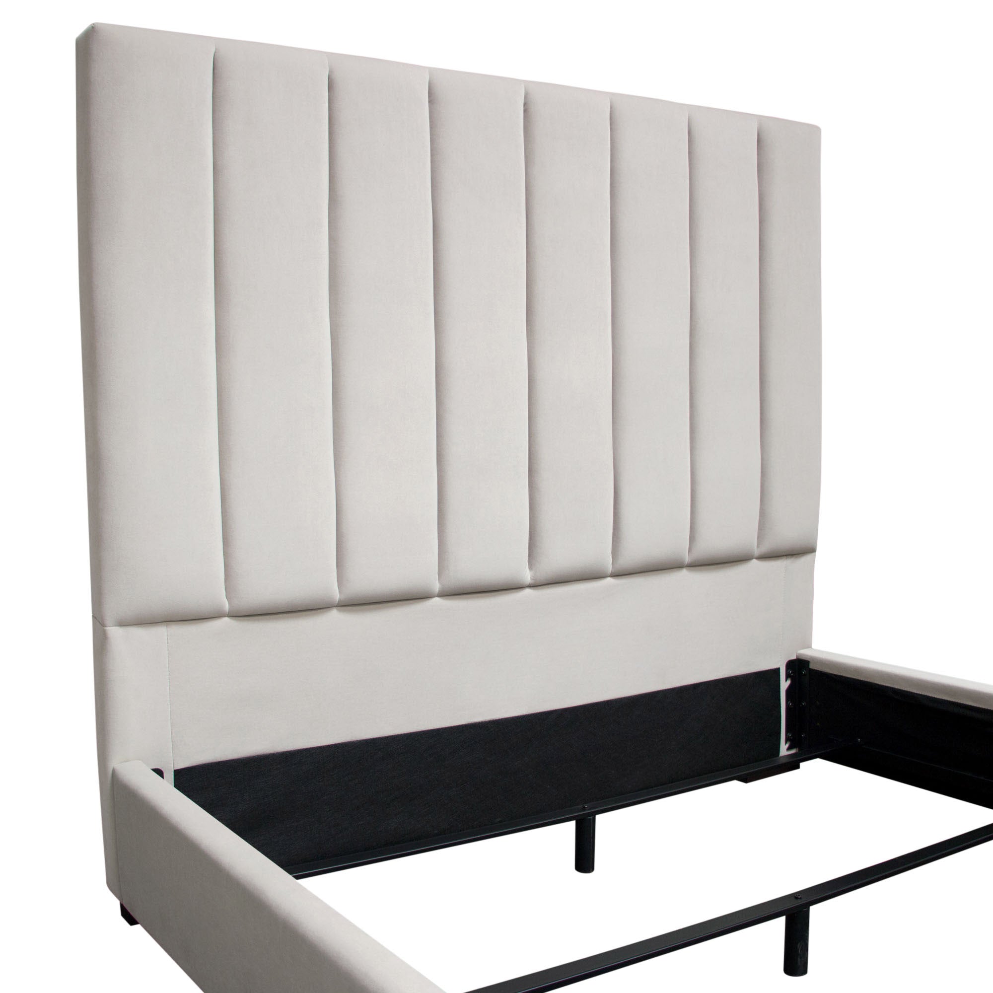 Art Deco Inspired Channel Tufted Bed