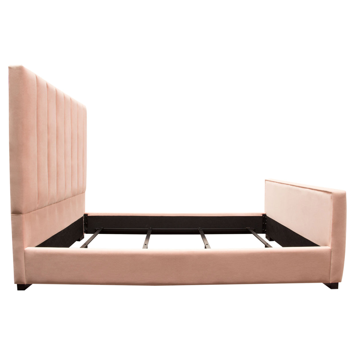 Art Deco Inspired Channel Tufted Bed