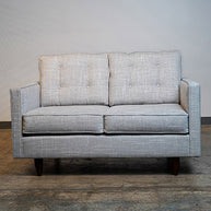 Customizable Mid-Century Modern Loveseat