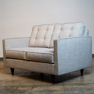 Customizable Mid-Century Modern Loveseat