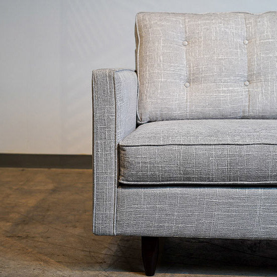 Customizable Mid-Century Modern Loveseat